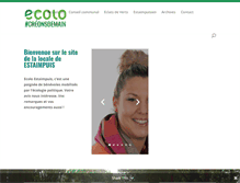 Tablet Screenshot of estaimpuis.ecolo.be