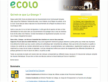 Tablet Screenshot of lagrange.ecolo.be